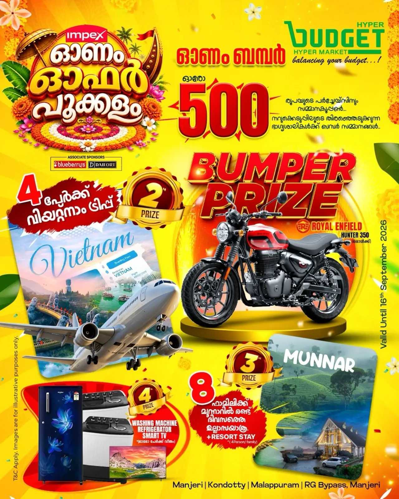 Budget Hypermarket Offers Today | Onam Bumper Fest page 10