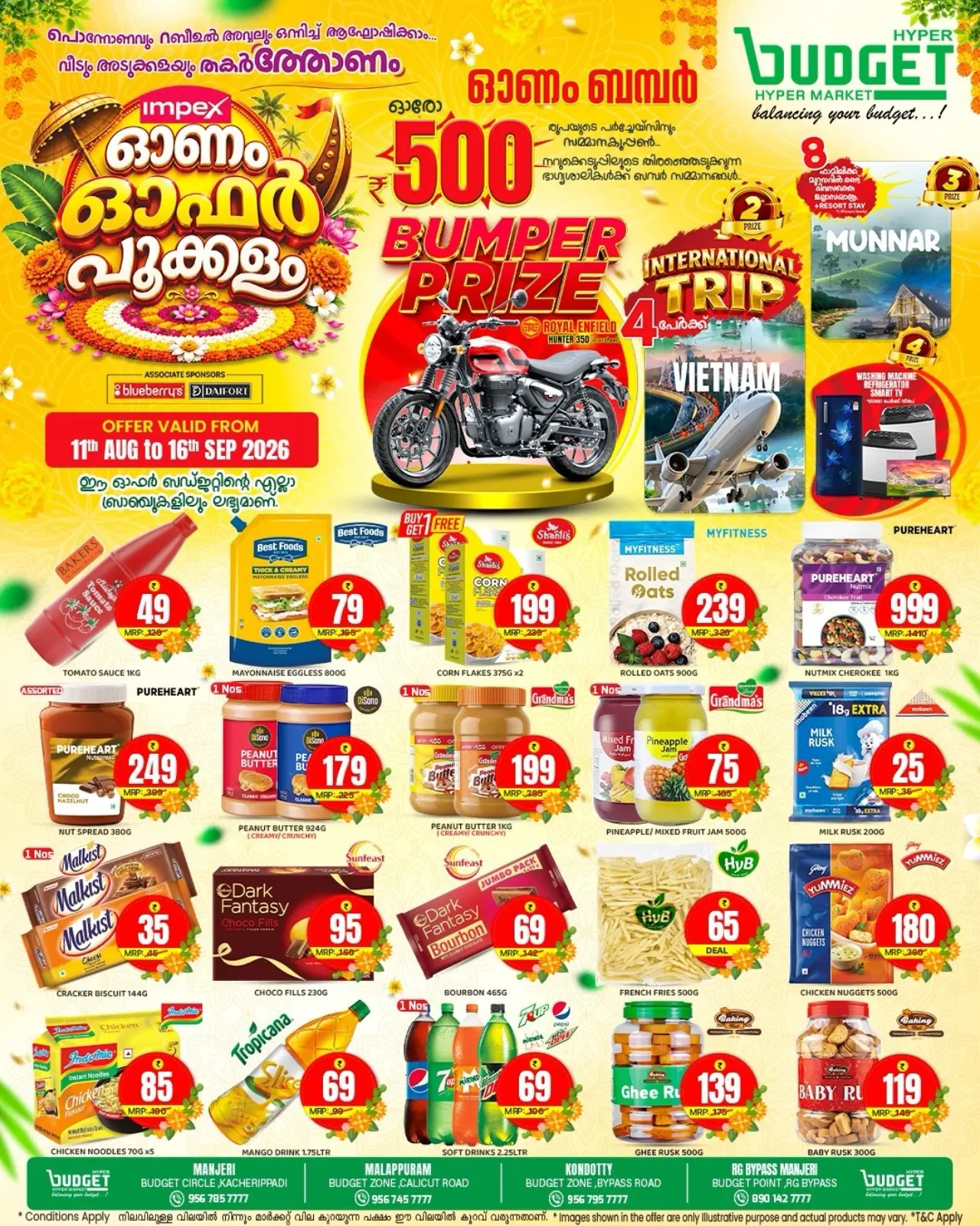 Budget Hypermarket Offers Today | Onam Bumper Fest page 3