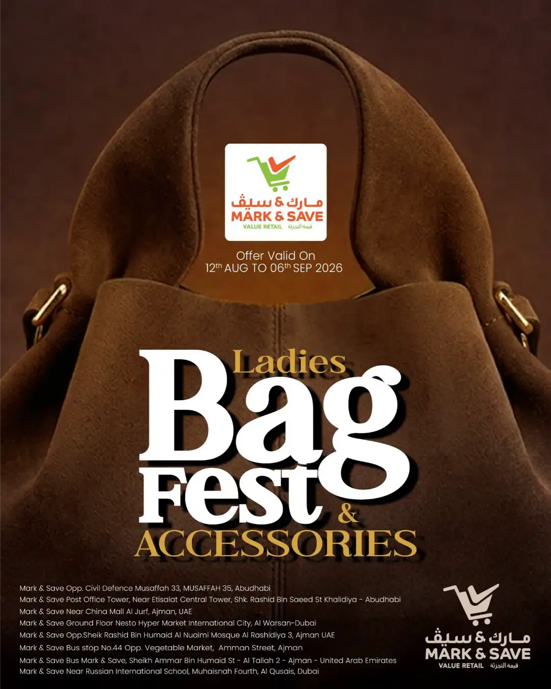 Mark & Save UAE Offers | Ladies Bag Fest & Accessories page 1