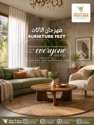 Mark & Save Furniture Fest Offers | Latest Deals flyer cover