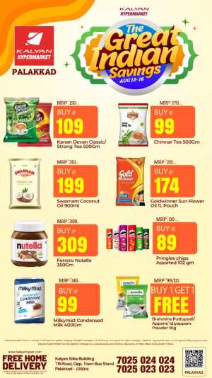 Kalyan Hypermarket Palakkad Offers | The Great Indian Savings flyer cover
