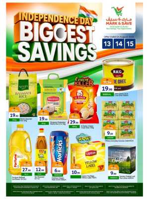 Mark & Save Offers Today | Independence Day Flyer flyer cover