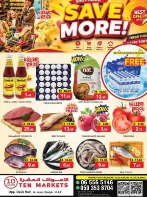 Ten Markets Sharjah Offers Today | Best Grocery Deals flyer cover