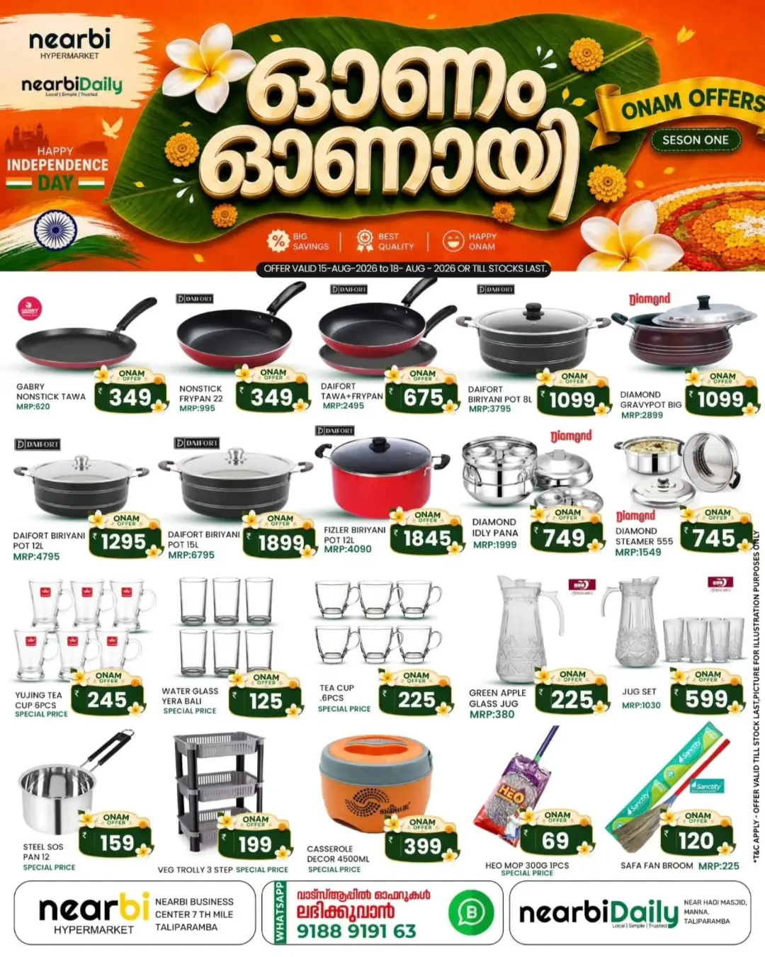 Nearbi Hypermarket Taliparamba Offers | Onam Offers page 4