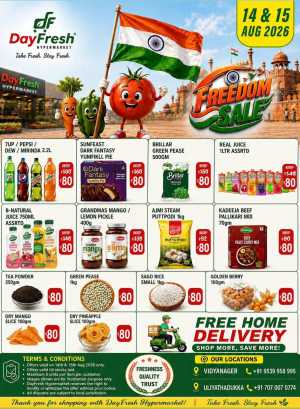 Day Fresh Vidyanager Offers Today | Freedom Sale Deals flyer cover
