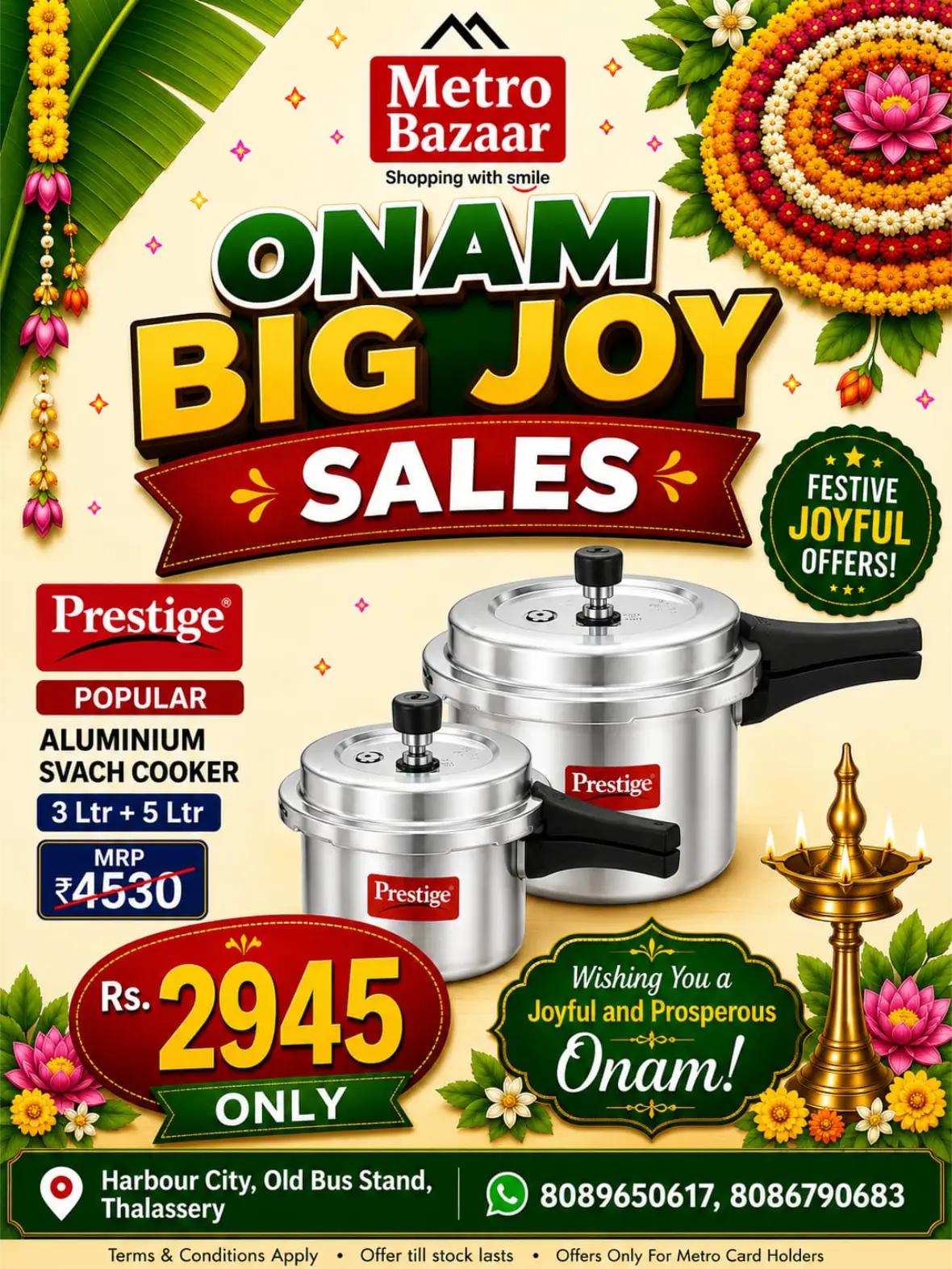 Metro Bazaar Thalassery Offers Today | Onam Big Joy Sales page 3