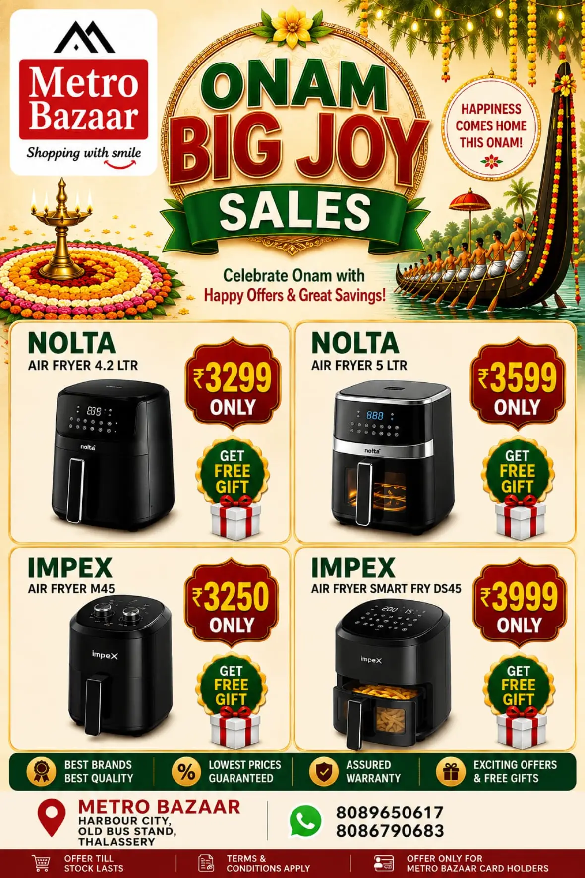 Metro Bazaar Thalassery Offers Today | Onam Big Joy Sales page 9
