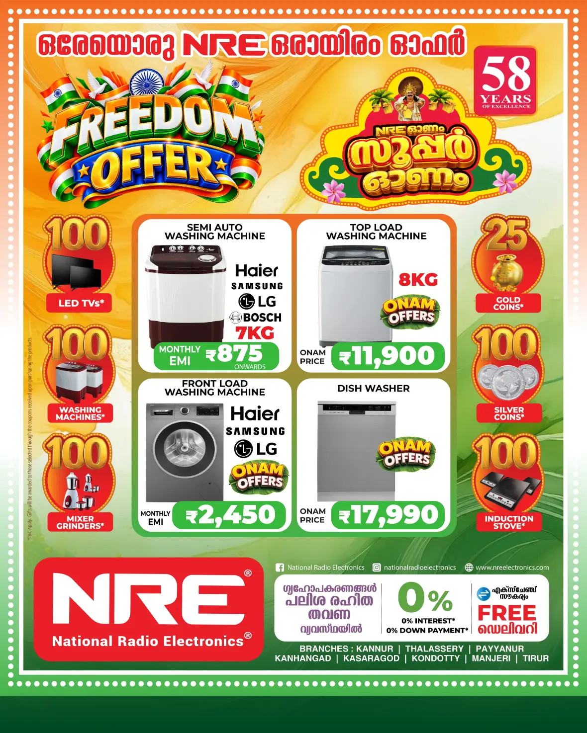 National Radio Electronics Offers Today | Freedom & Onam Deals page 1