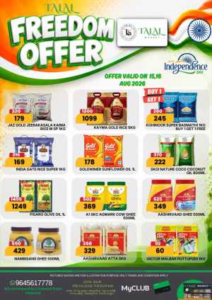 Talal Market Panoor Offers Today | Freedom Sale flyer cover