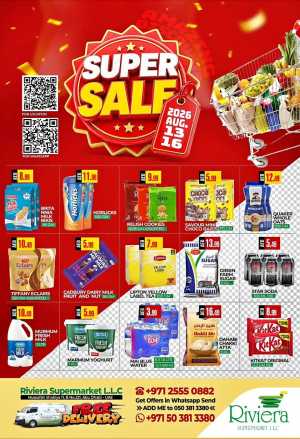 Riviera Supermarket Abu Dhabi Offers | Super Sale Deals Today flyer cover
