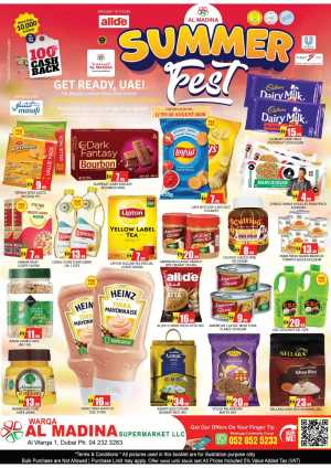 Al Madina Dubai Summer Fest Offers | Grocery Deals flyer cover