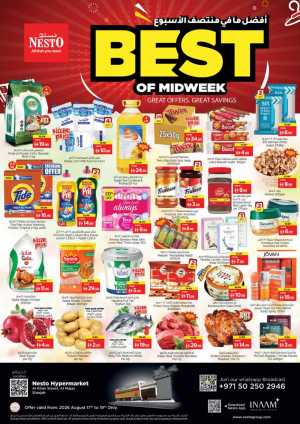 Nesto Al Majaz Sharjah Offers  | Best of Midweek Deals flyer cover