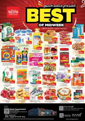 Nesto Umm Al Quwain Best of Midweek Offers flyer cover