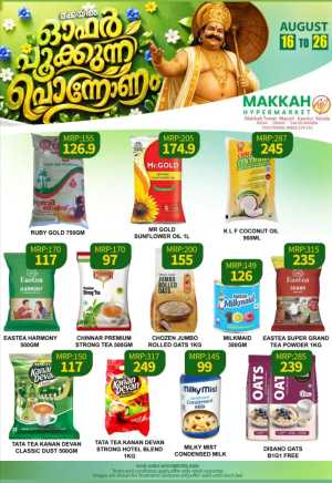 Makkah Hypermarket Kannur Offers | Festival Deals flyer cover