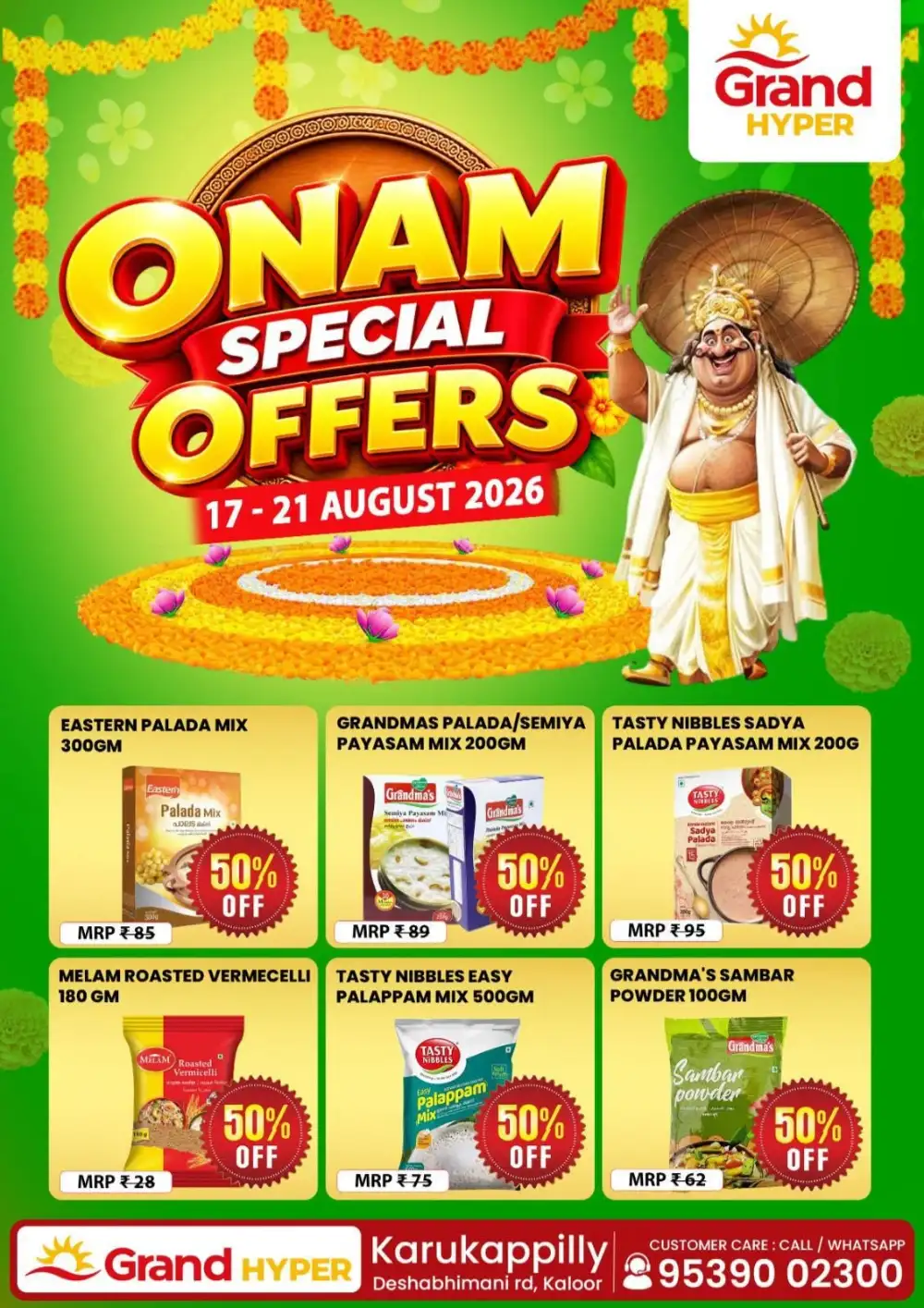 Grand Hyper Karukappilly Onam Offers | Latest Flyer page 1