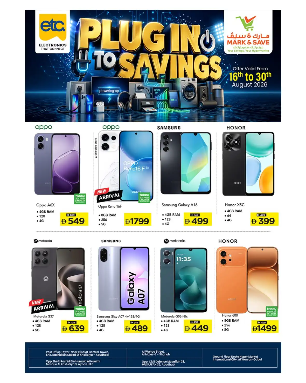 Big Sale on Mobile and Electronics at Mark & Save UAE page 1