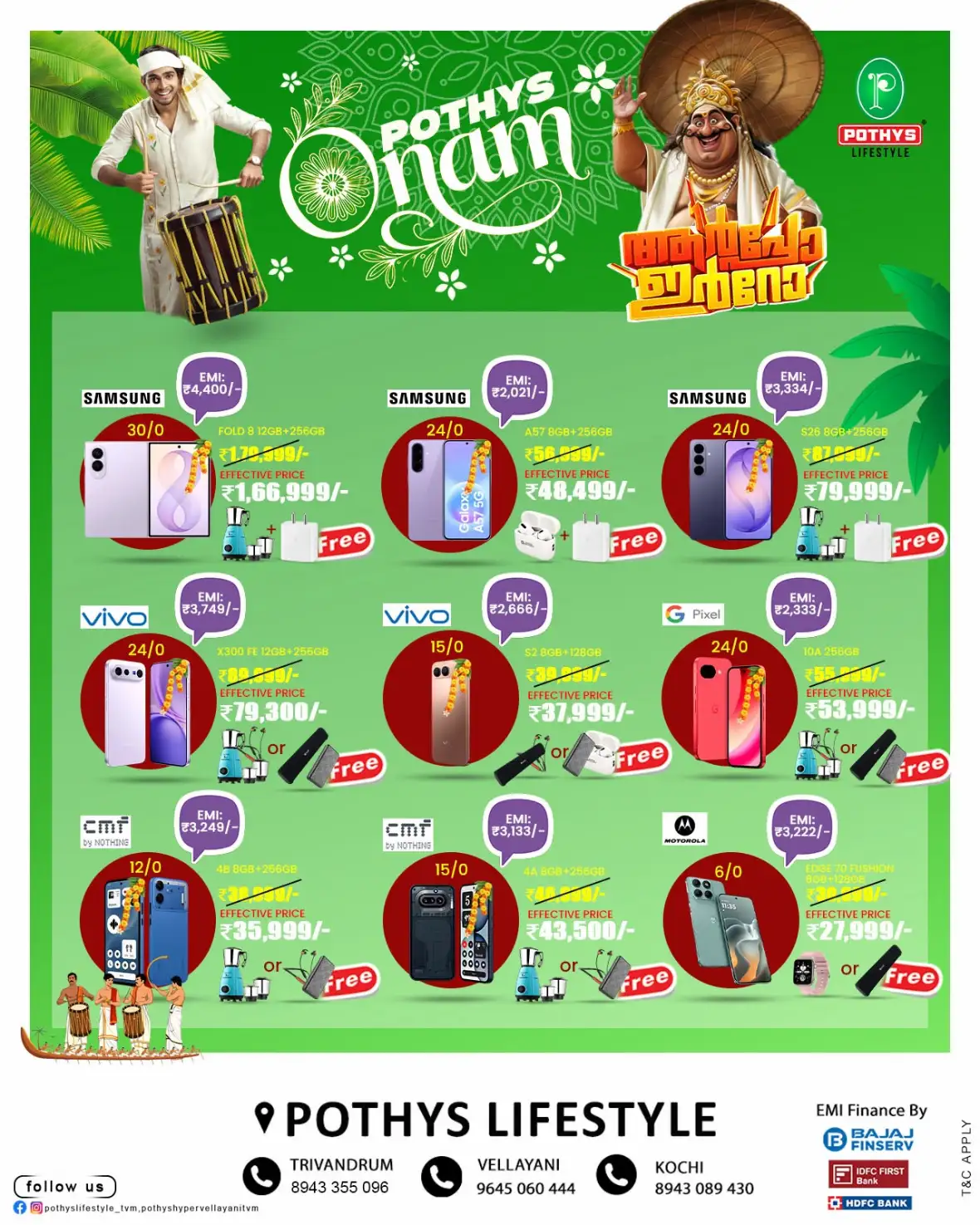 Pothys Lifestyle Onam Mobile & Electronics Offers Today page 1