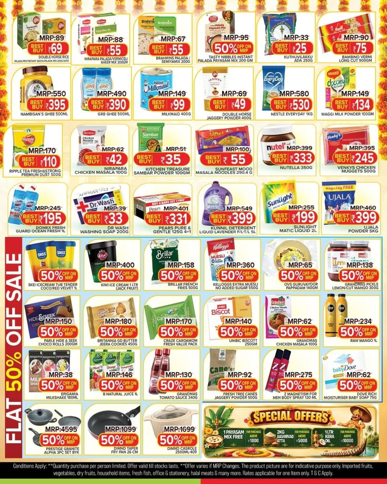 Kunnil Hypermarket Nemom Onam Offers Today & Deals page 2