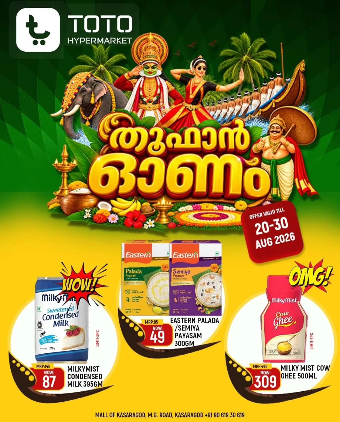 TOTO Hypermarket Kasaragod Offers Today | Grocery & Home Deals page 1