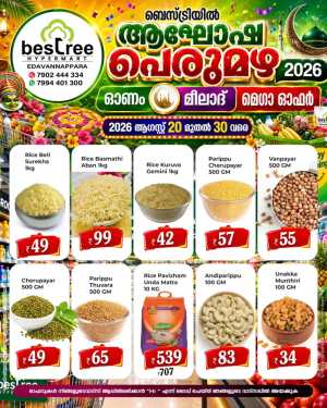 Bestree Hypermart Edavannappara Offers | Grocery Deals flyer cover
