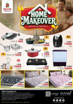Nesto Hypermarket Home Makeover Offers & Deals flyer cover