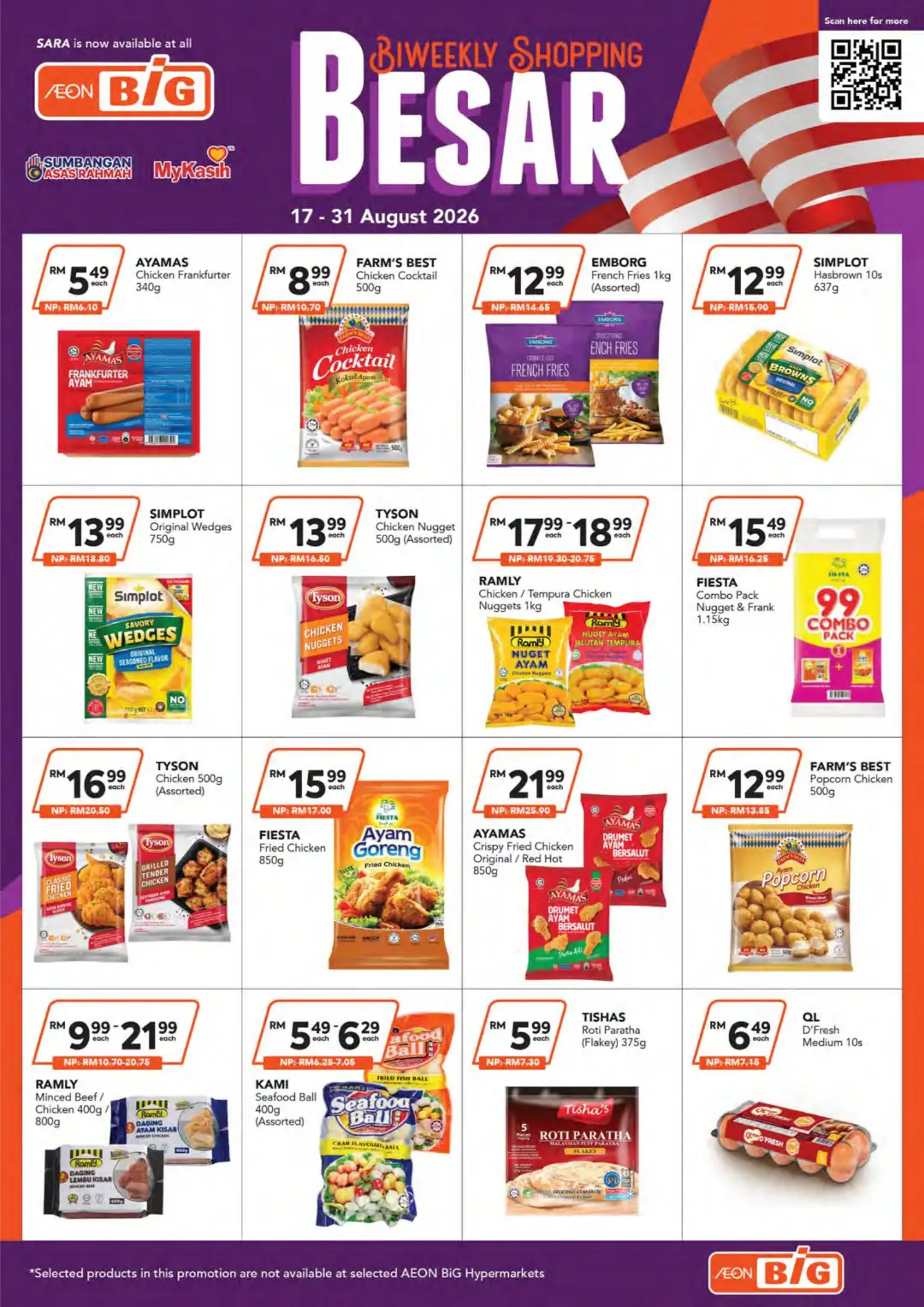 AEON BiG Biweekly Shopping Besar Promotion | Aug 17-31 2026 page 3