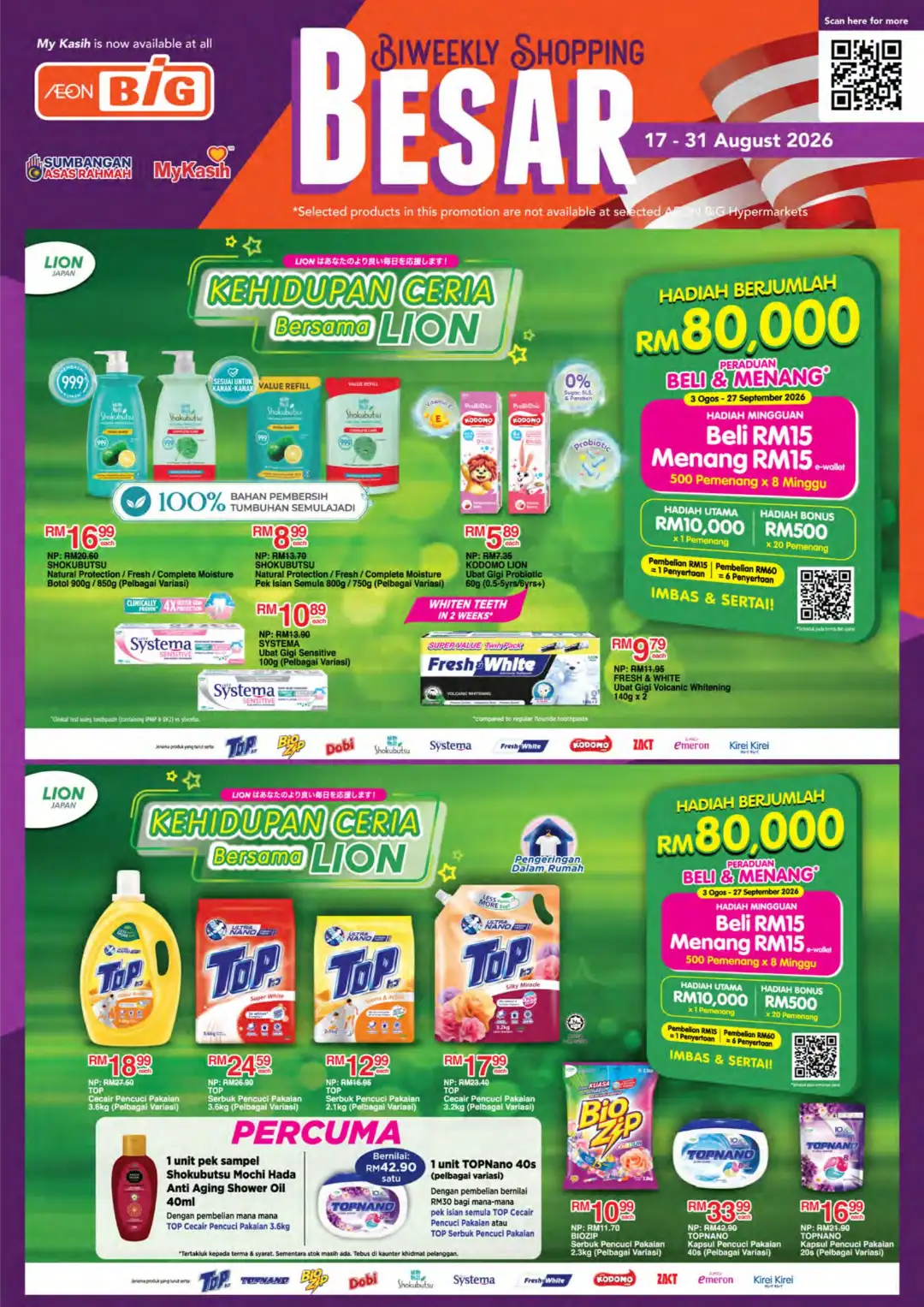 AEON BiG Biweekly Shopping Besar Promotion | Aug 17-31 2026 page 19