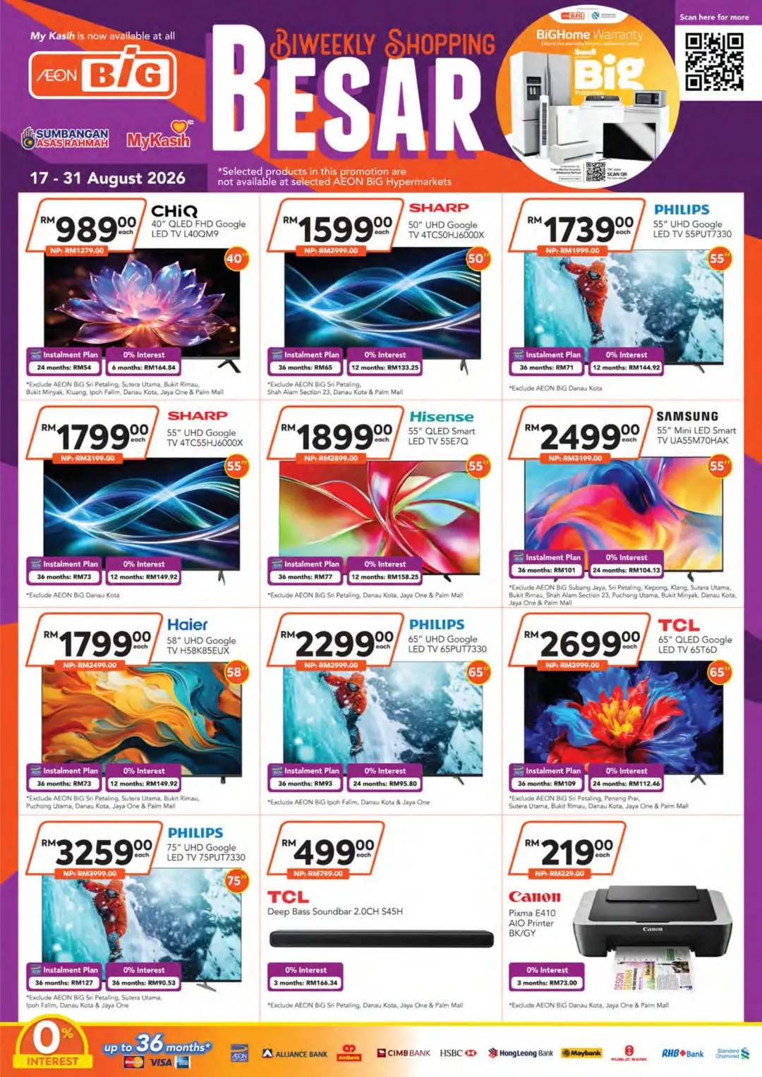 AEON BiG Biweekly Shopping Besar Promotion | Aug 17-31 2026 page 22