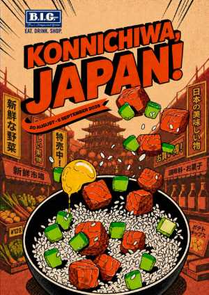 B.I.G. Konnichiwa Japan Fair Promotion | Aug 20 - Sep 6 2026 flyer cover