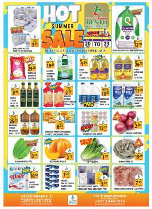 Besto Hypermarket Offers Today | Hot Summer Sale Deals flyer cover