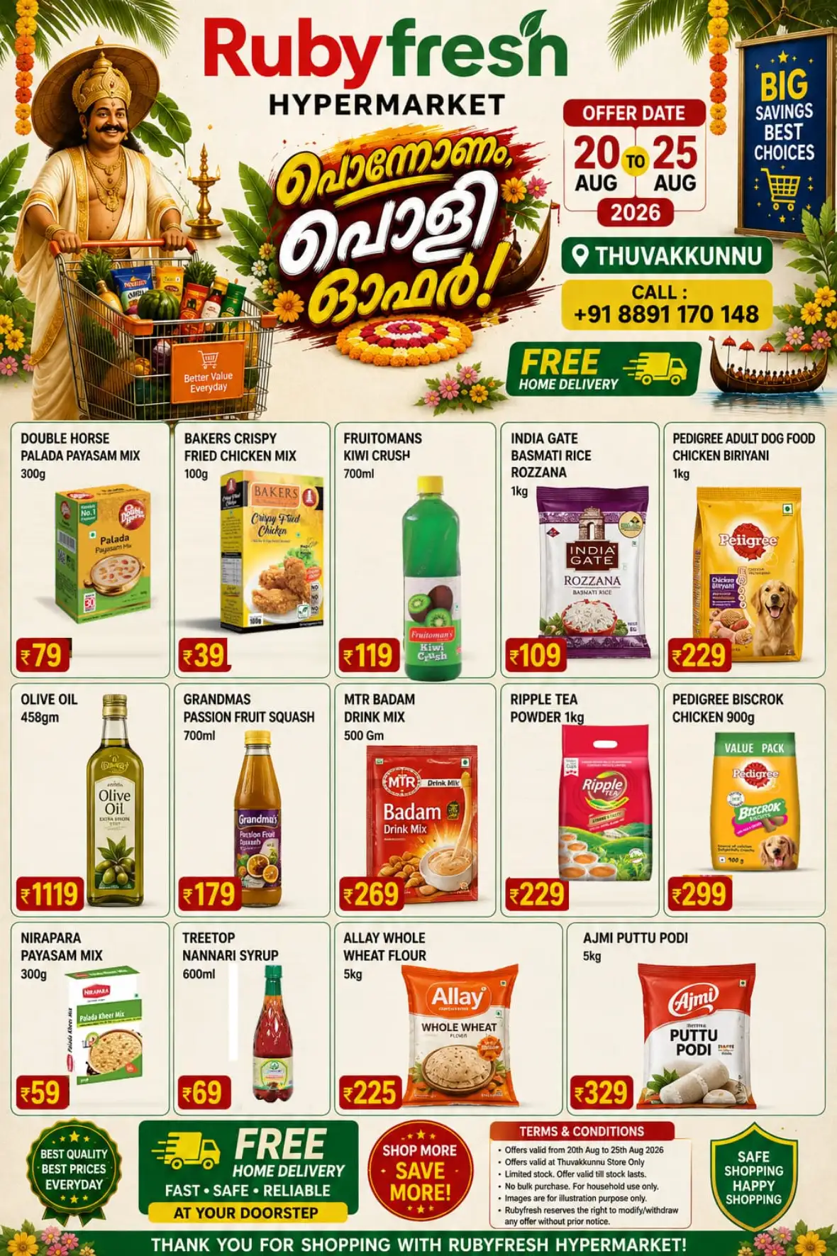 Rubyfresh Hypermarket Thuvakkunnu Onam Offers | Deals page 4