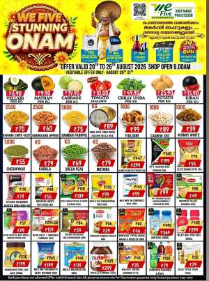 We Five Hypermarket Koottanad Stunning Offers Today flyer cover