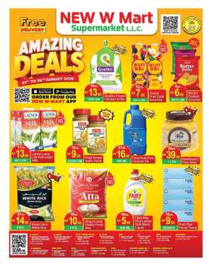 New W Mart Supermarket Dubai Offers | Amazing Deals Flyer flyer cover