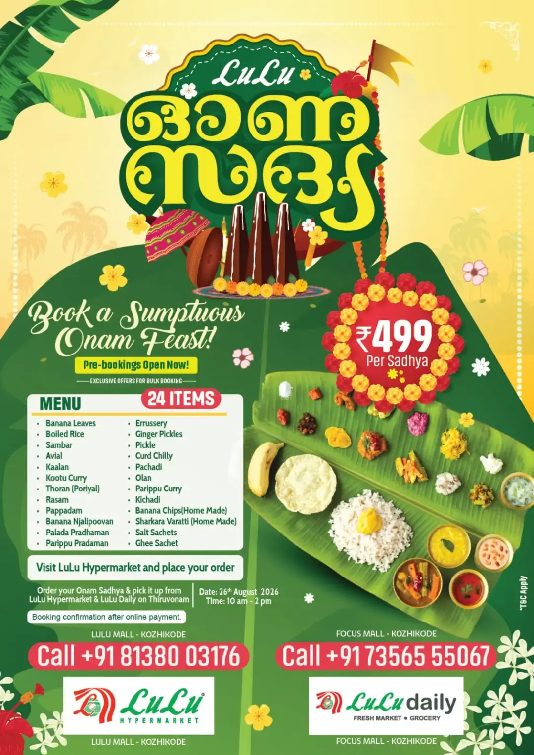 Onam Sadhya Takeaways in Kozhikode 2026 | Special Deals page 2