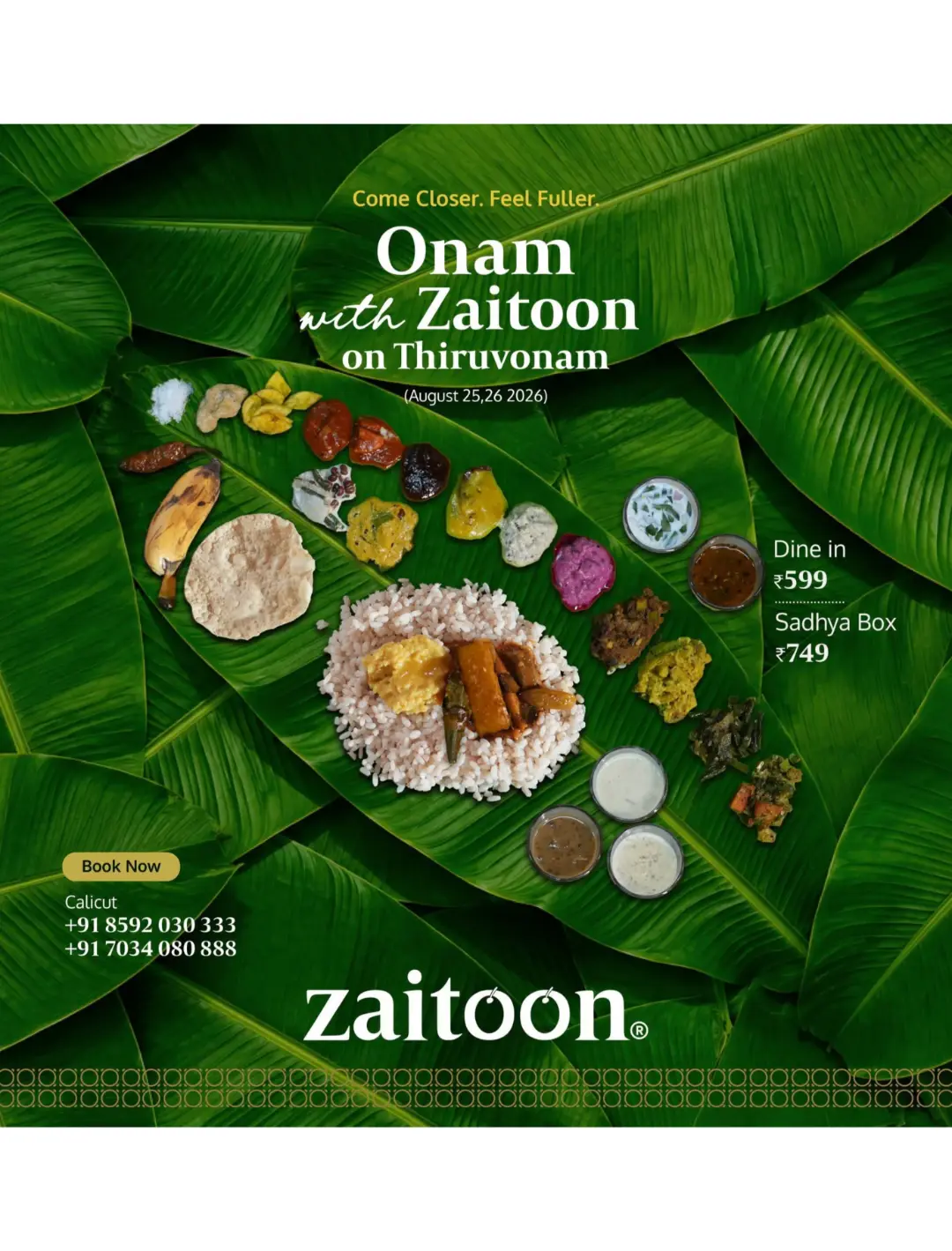 Onam Sadhya Takeaways in Kozhikode 2026 | Special Deals page 17