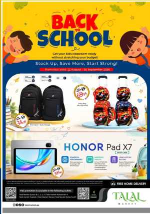 Talal Market Back to School Offers & Tech Deals flyer cover