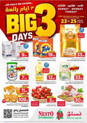 Nesto Al Hassa Offers Today | Big 3 Days Deals flyer cover