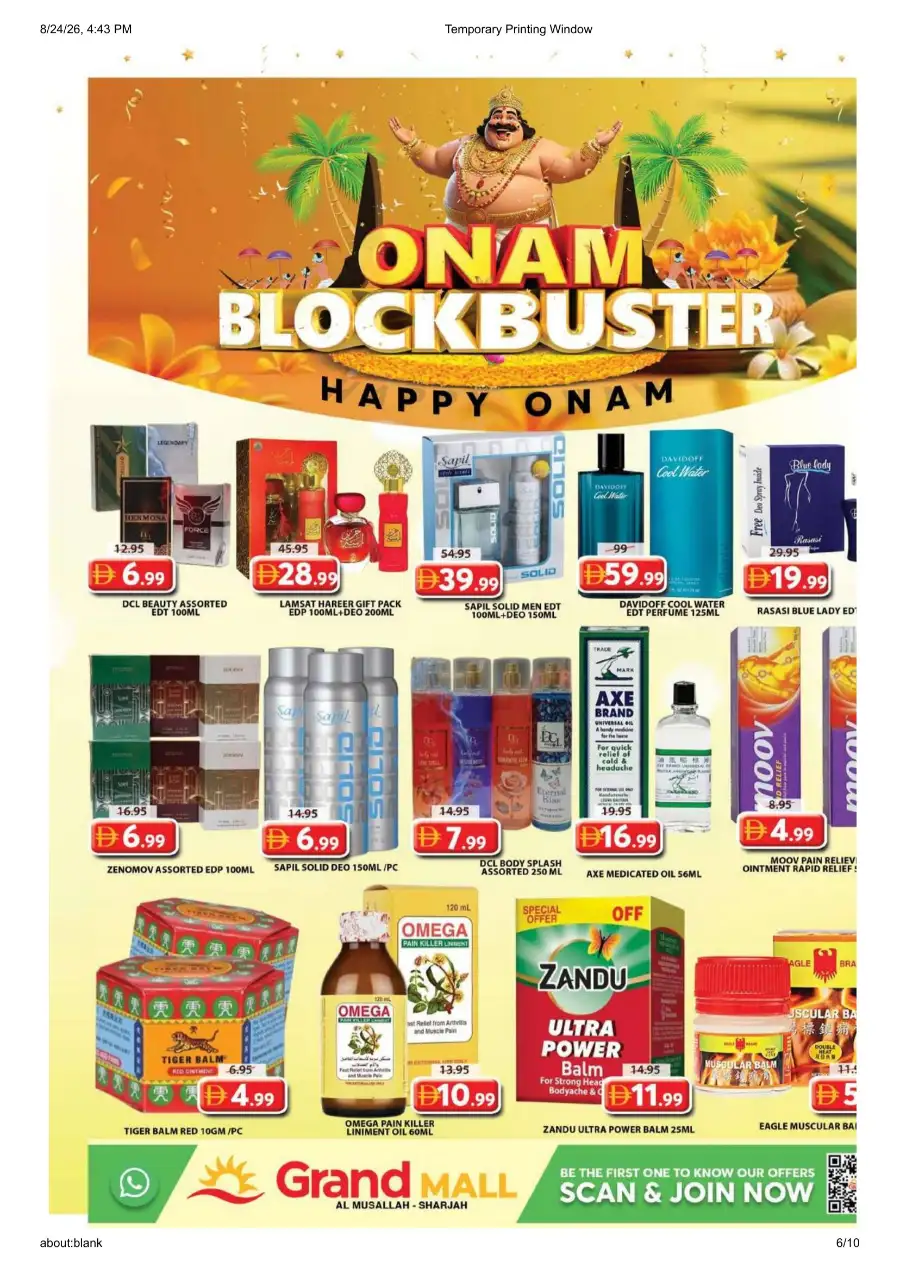Grand Mall Al Musallah Offers | Onam Blockbuster Deals page 5