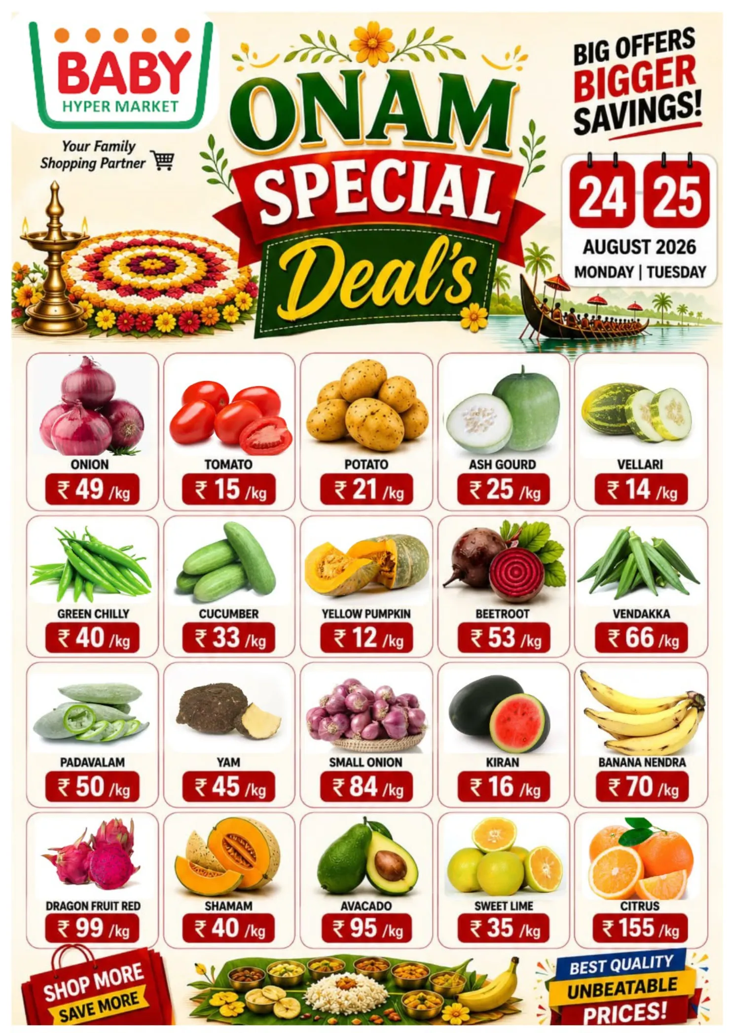 Baby Hyper Market Onam Special Deals Today | Discounts page 1