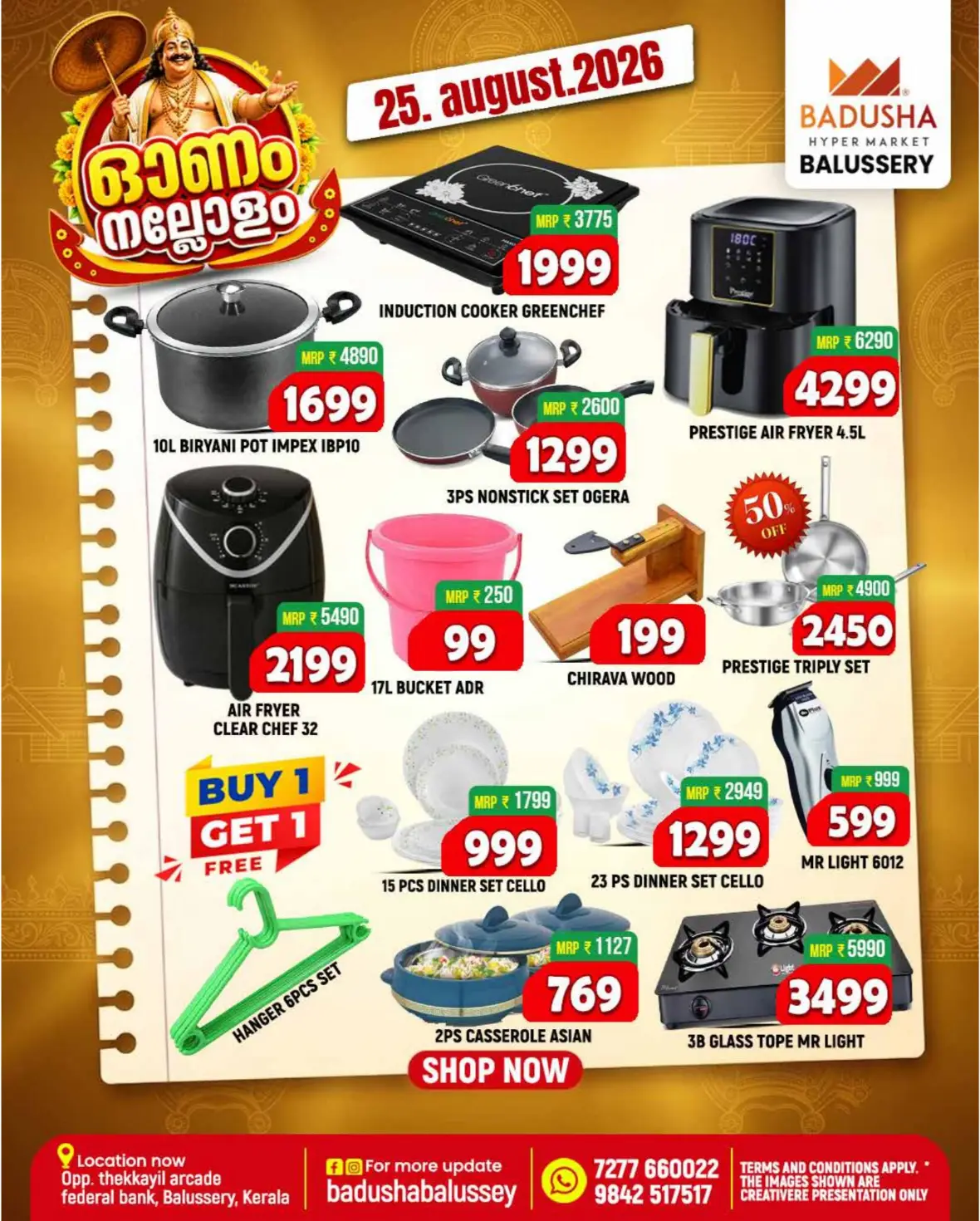 Badusha Hypermarket Balussery Onam Offers & Deals page 11