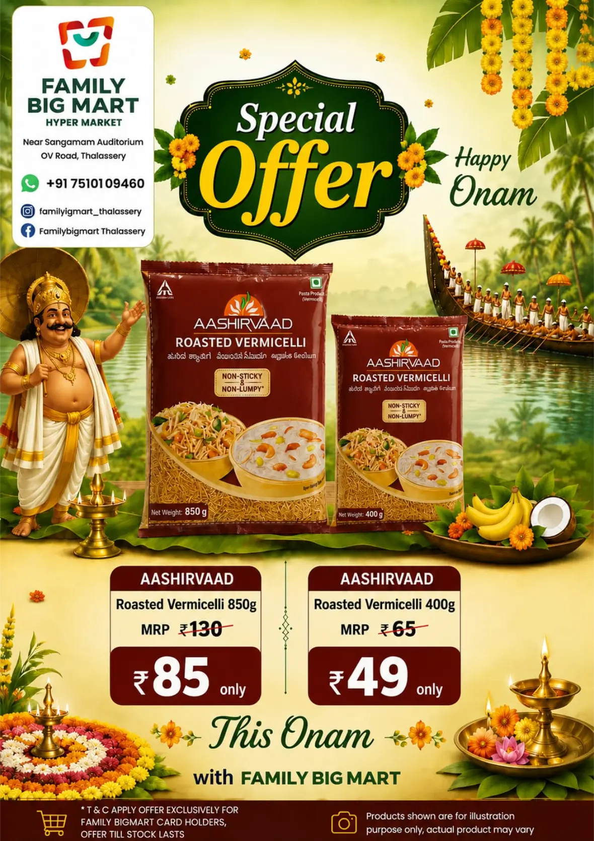 Family Big Mart Thalassery Onam Chantha Offers page 21