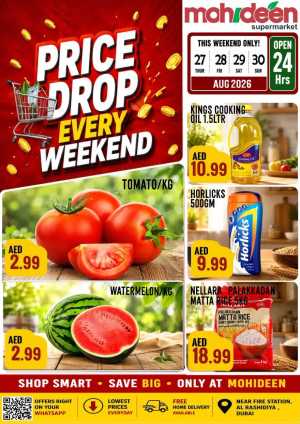 Mohideen Supermarket Rashidiya Offers | Weekend Price Drop flyer cover