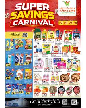 Mark & Save Musaffah Abu Dhabi | Latest Offers & Flyer flyer cover