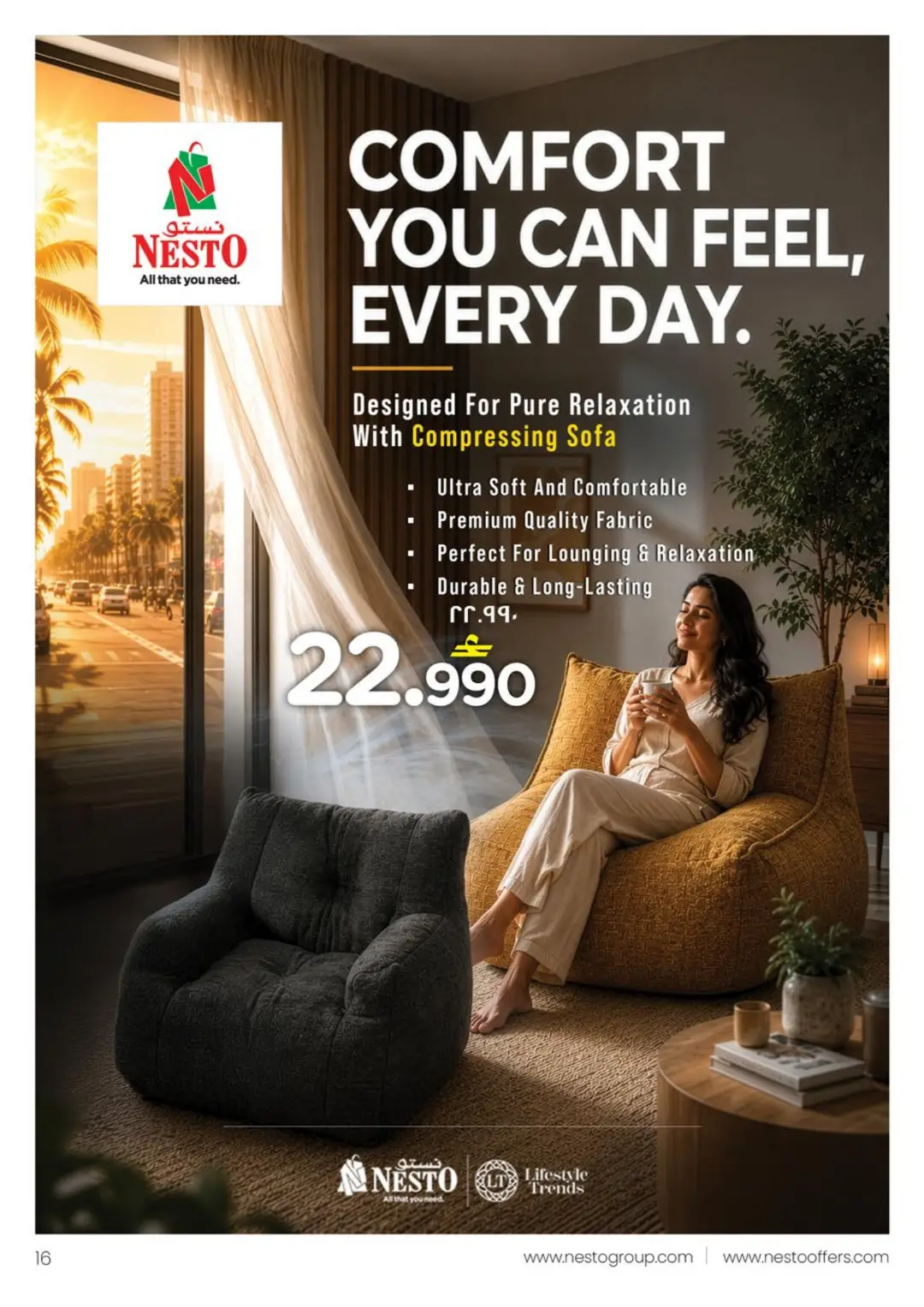 Nesto Salalah Home Offers | Furniture Deals page 14