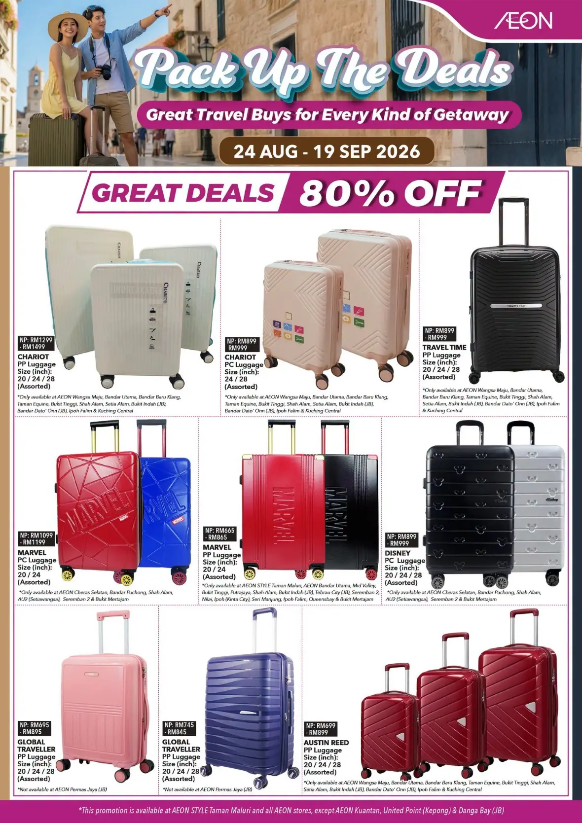 AEON Malaysia Pack Up The Deals | Travel Luggage Offers page 2