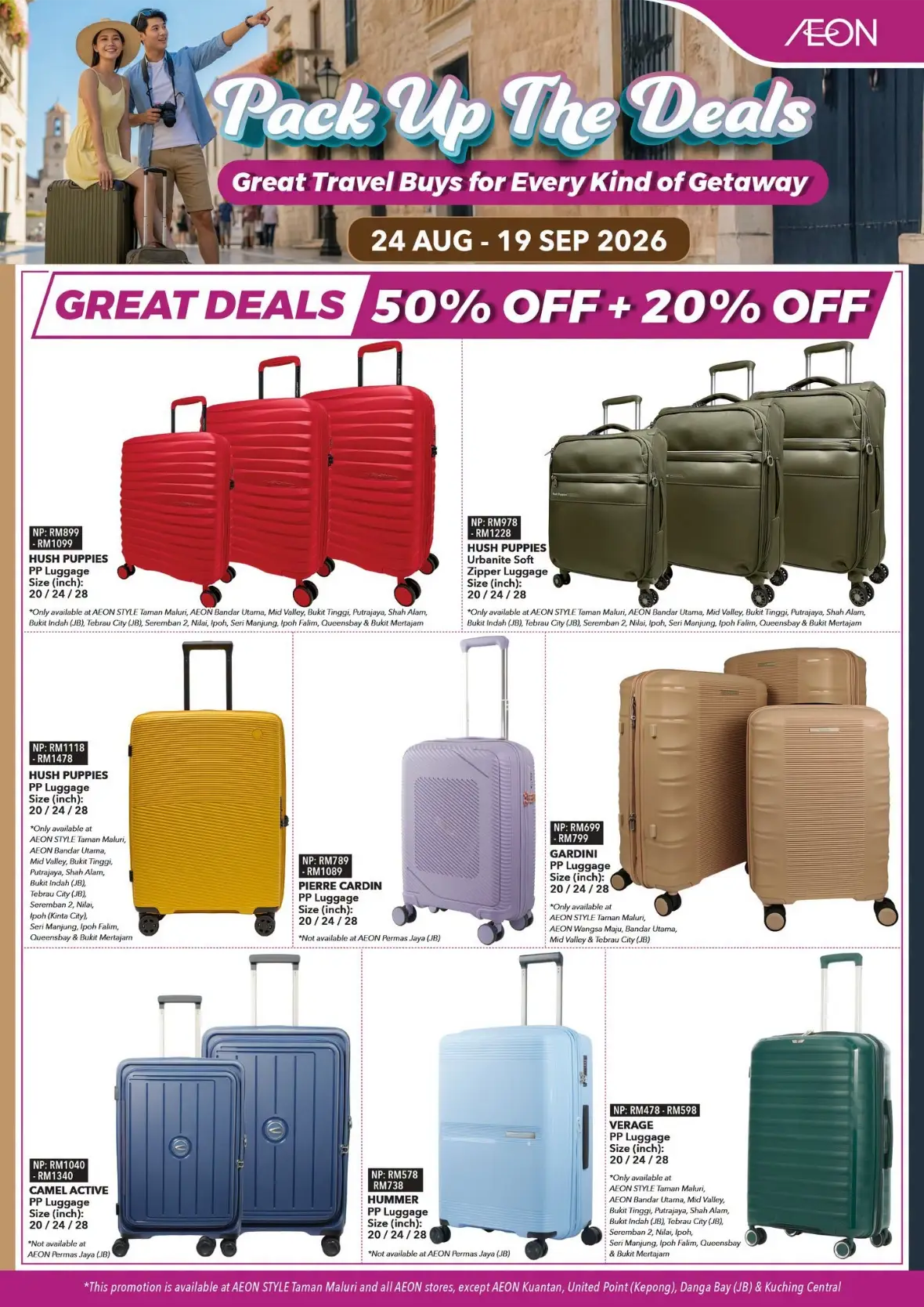 AEON Malaysia Pack Up The Deals | Travel Luggage Offers page 4