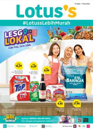 Lotus's Malaysia Lesgo Lokal Offers | Latest Grocery Deals flyer cover