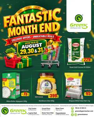 Greens Hypermarket Kannur Offers | Month End Sale flyer cover