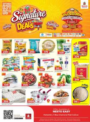 Nesto Palakkad Offers | Signature Deals flyer cover