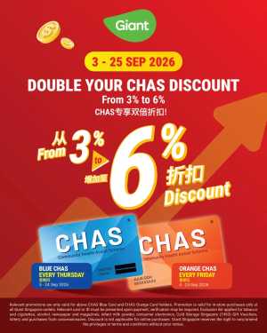 Giant Singapore CHAS Discount Offers flyer cover